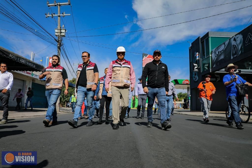 Afinan detalles en rehabilitación de la calzada La Fuente