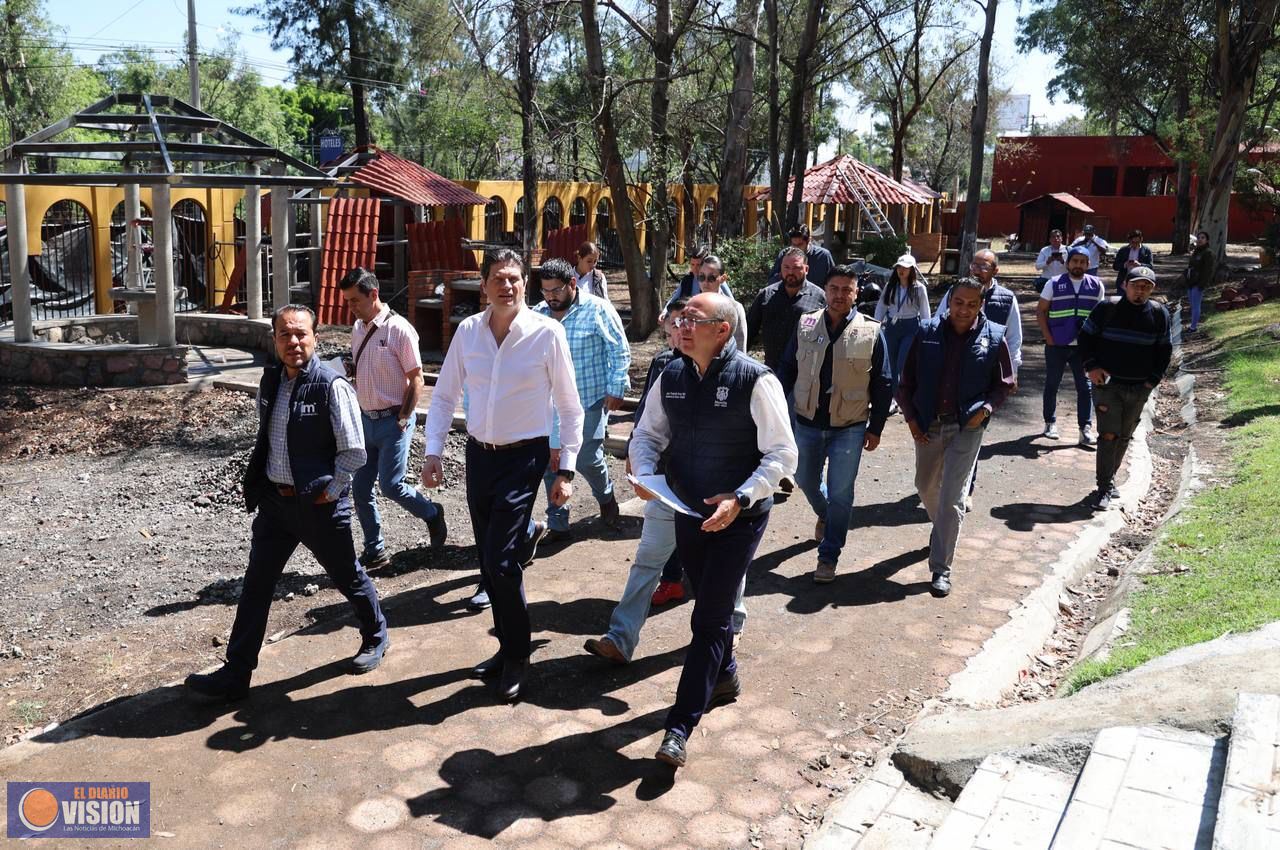 Casi lista la remodelación de los Cenadores de Santa María
