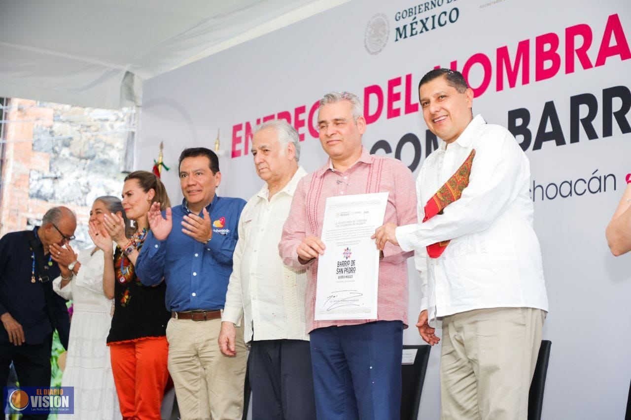 Entregan a San Pedro nombramiento como Barrio Mágico