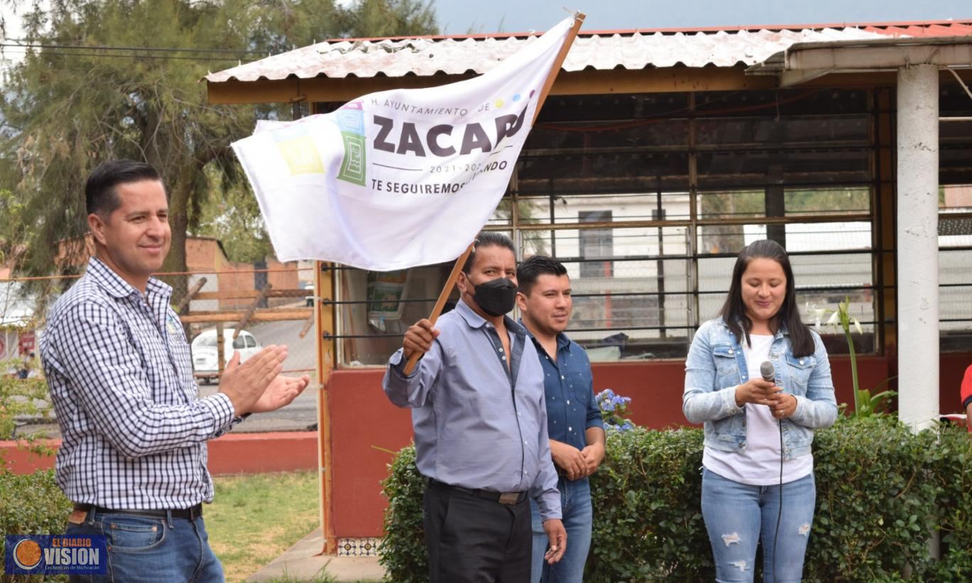 Arranca construcción de techumbre en Primaria Ignacio Zaragoza, en la comunidad de La Eréndira