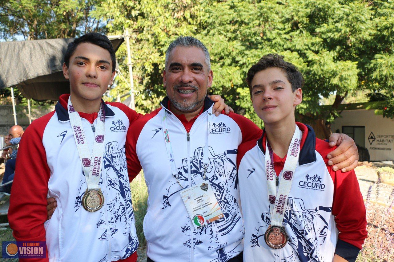 Conquista oro y bronce Michoacán en escalada deportiva en Nacionales Conade 2023