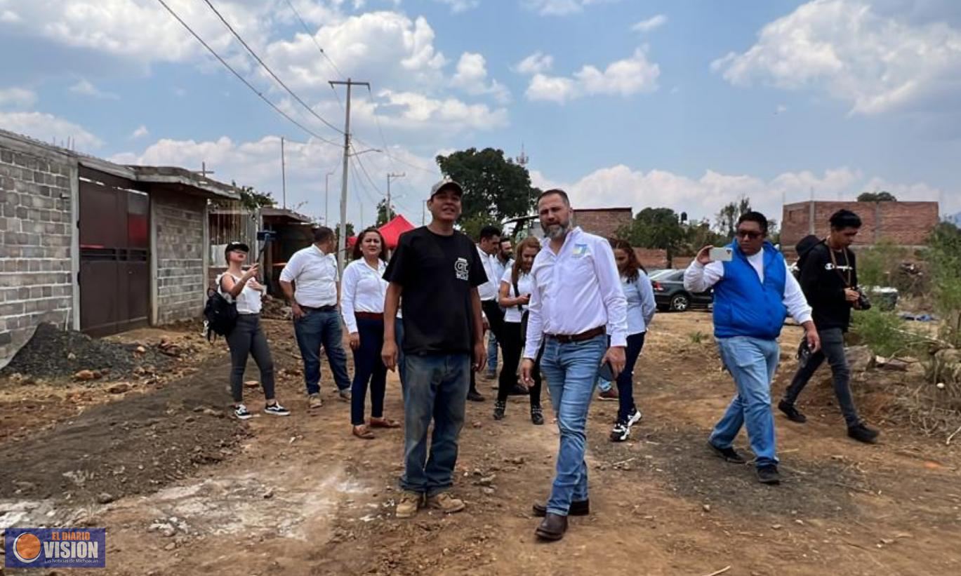 Alcalde Luis Felipe León Balbanera, inaugura red de Agua potable Naranja de Tapia