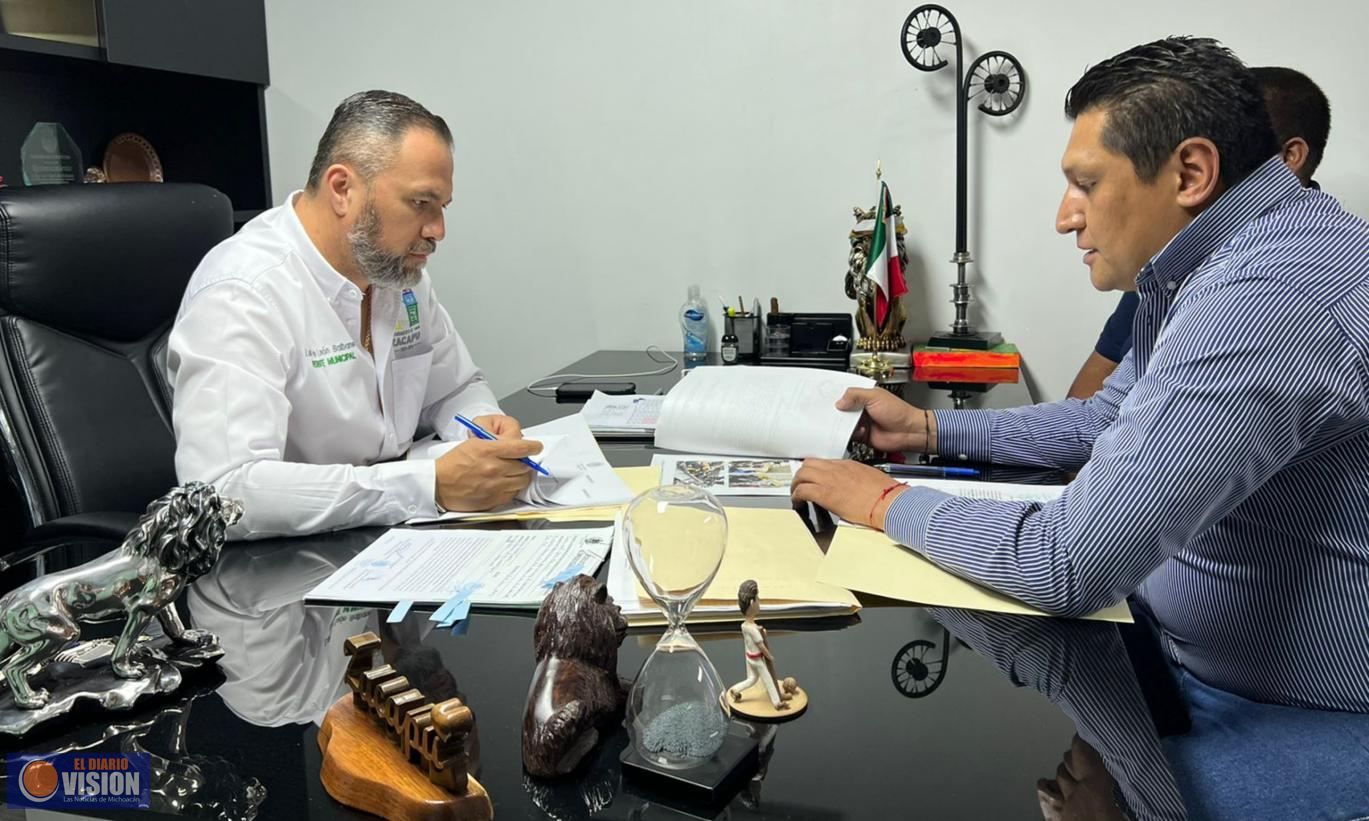 Reafirma el alcalde Luis Felipe León Balbanera, su compromiso con Bomberos Voluntarios