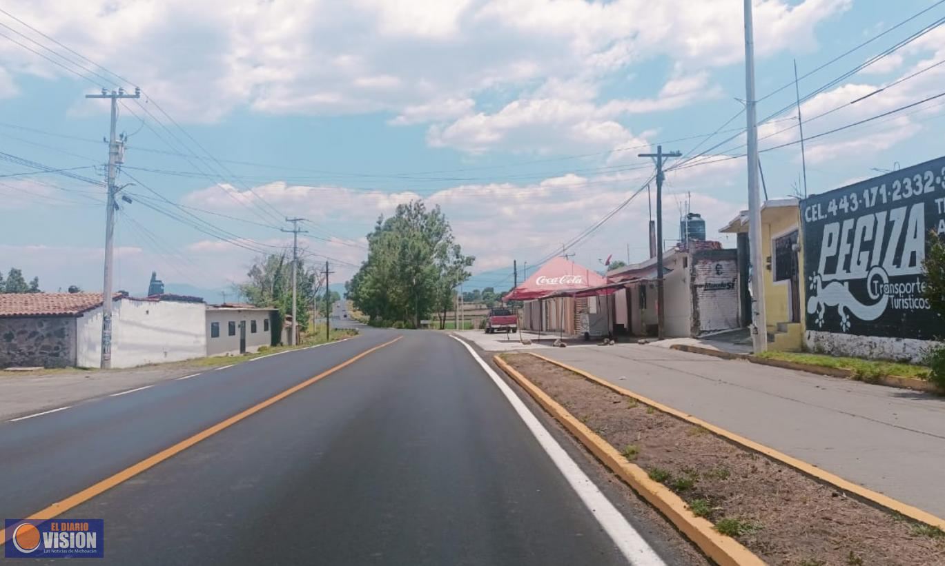 Culmina rehabilitación de carretera Zacapu-Santa Gertrudis