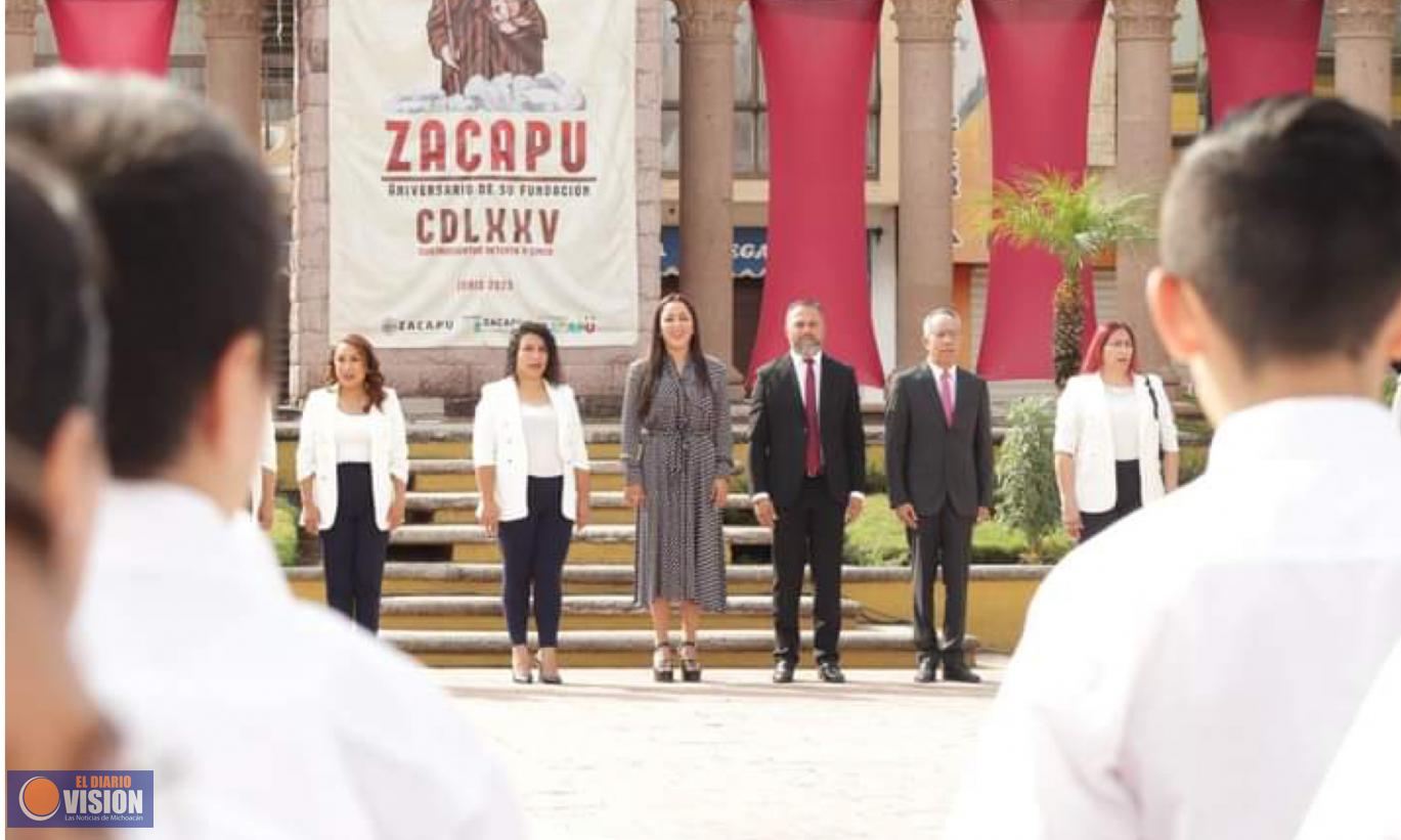 Encabeza alcalde León Balbanera, acto por 475 Aniversario de la fundación de Zacapu