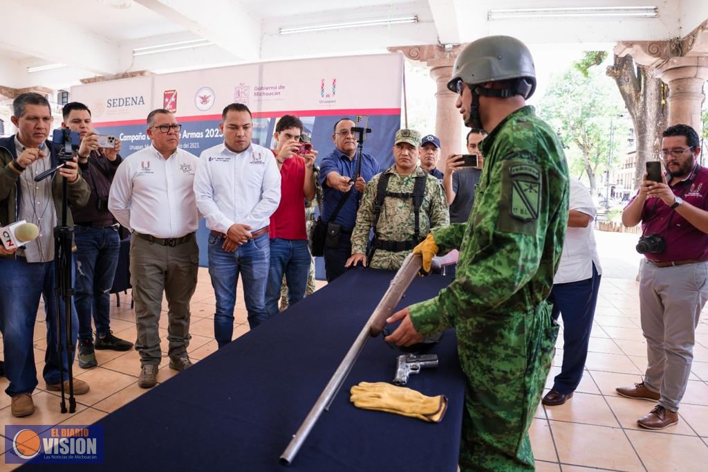Arranca Campaña de Canje de Armas 2023 en Uruapan 