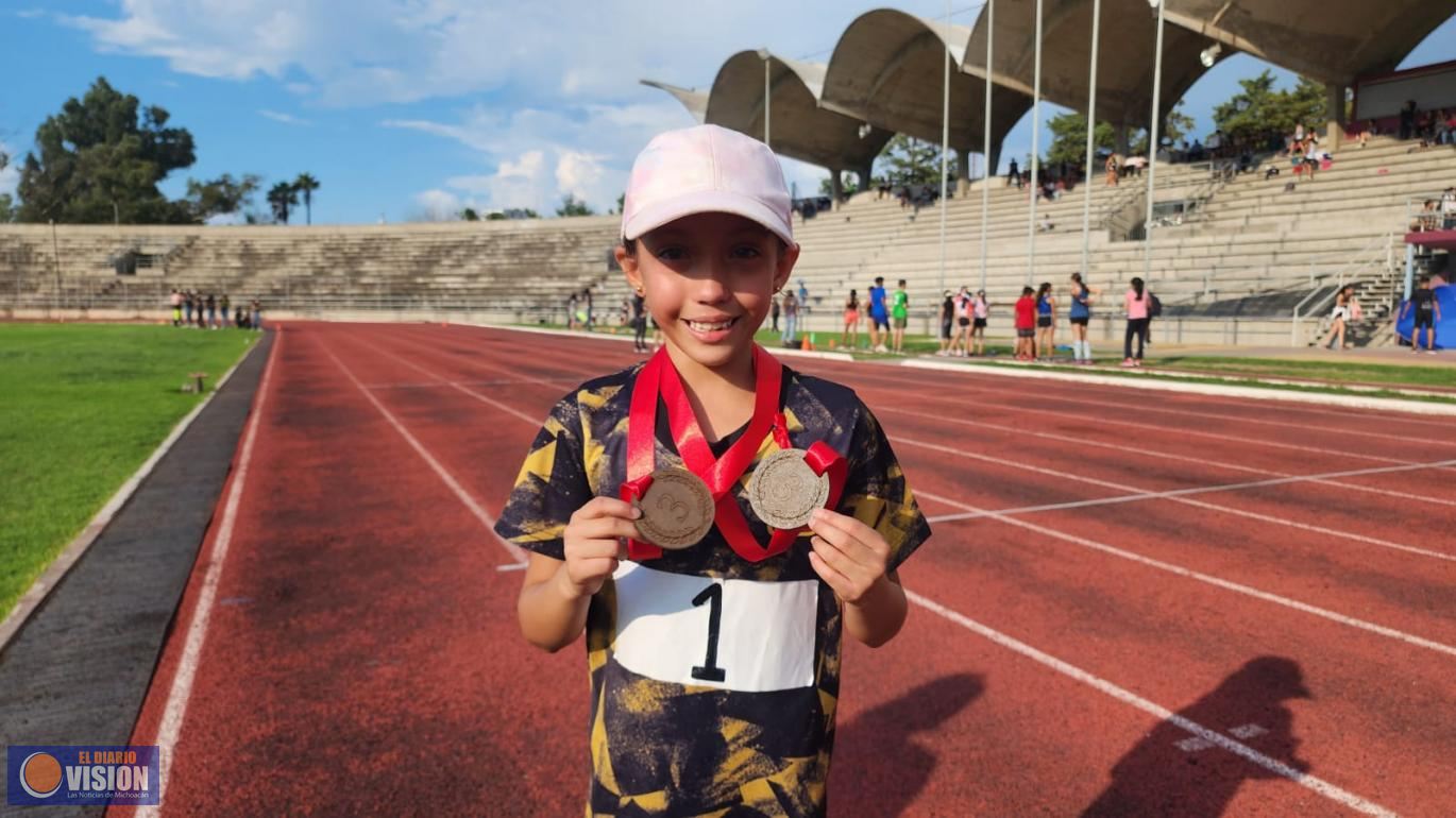 Irina Jiménez Ramos, destaca en competencias deportivas, organizada por Cecufid