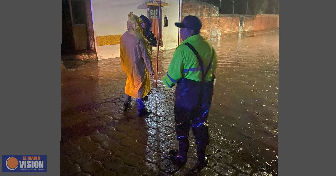 Lluvia del sábado equivale a la misma que cayó de mayo a julio: Ayuntamiento de Morelia