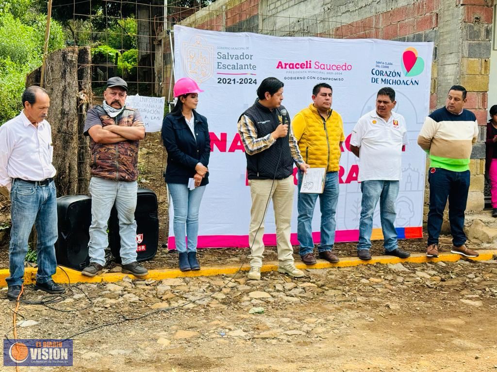 Inauguración del empedrado en  colonia La Estrella: Una transformación de más de un mdp 