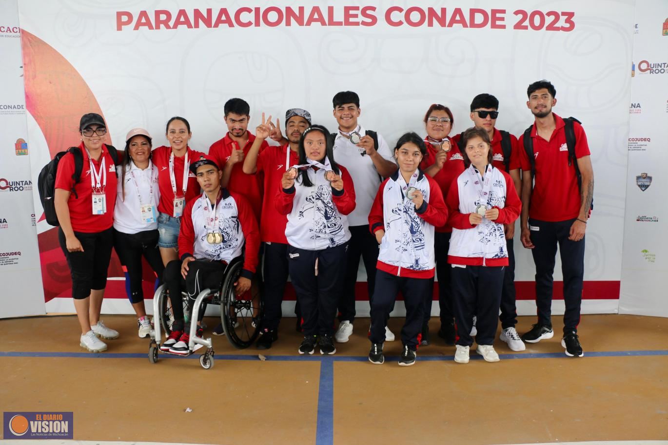 Michoacán llega a las 71 medallas en Paranacionales Conade