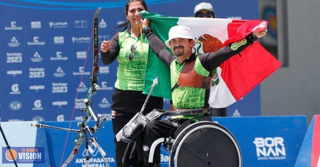 Michoacano Samuel Molina gana oro y bronce en Parapanamericanos Santiago 2023