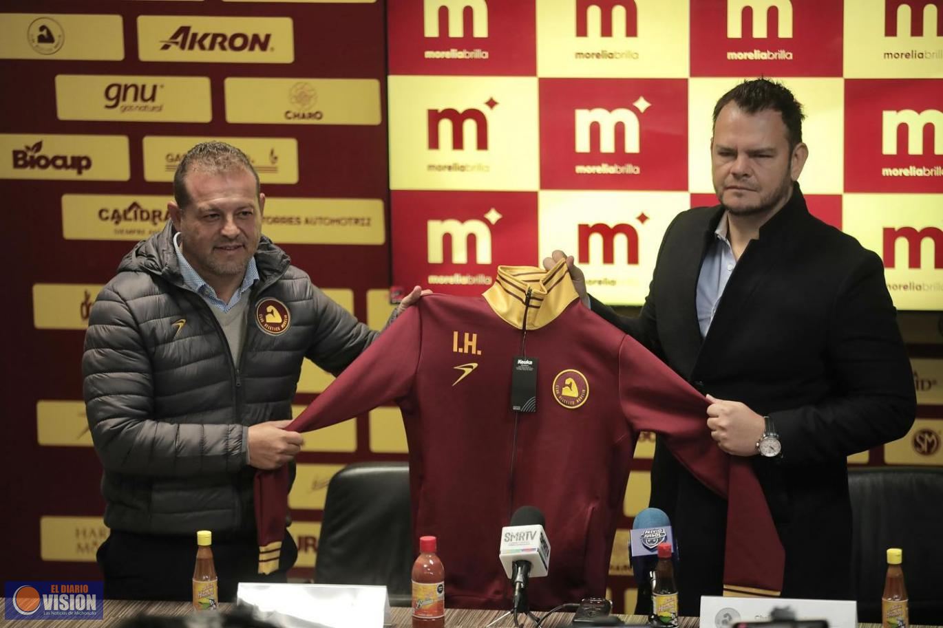 Israel Octavio Hernández Pat fue presentado como el director técnico del Atlético Morelia