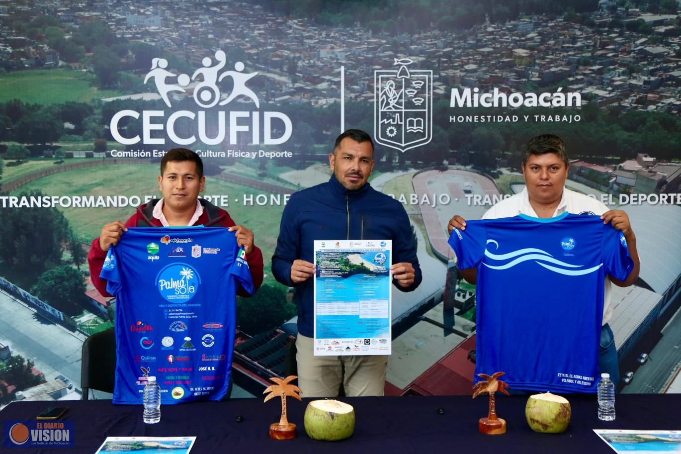 Presentan la 12 edición del Campeonato Estatal de Aguas Abiertas