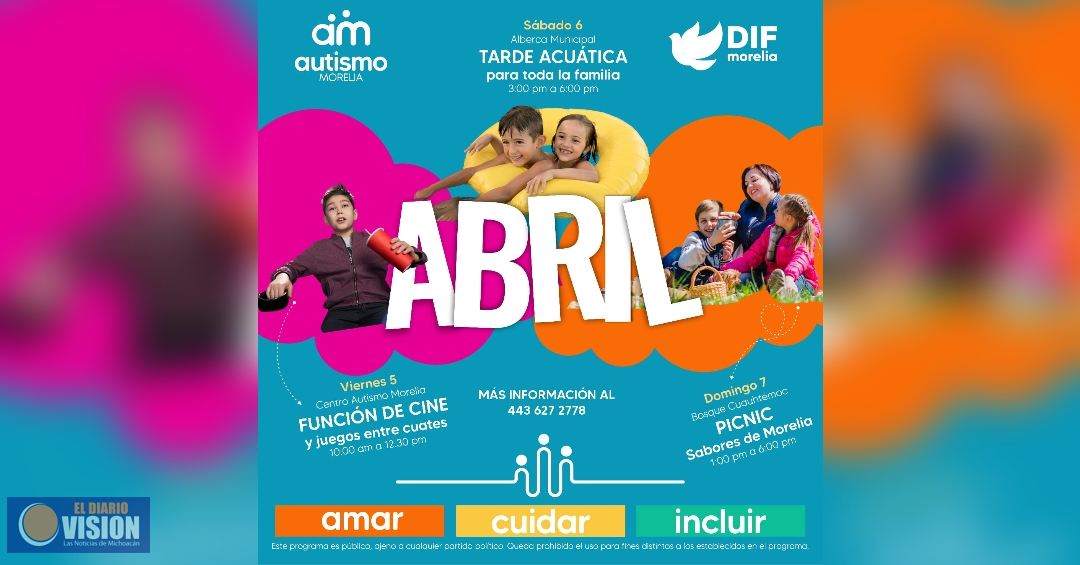DIF Morelia invita a las actividades “Creando Comunidad - Morelia incluyente”