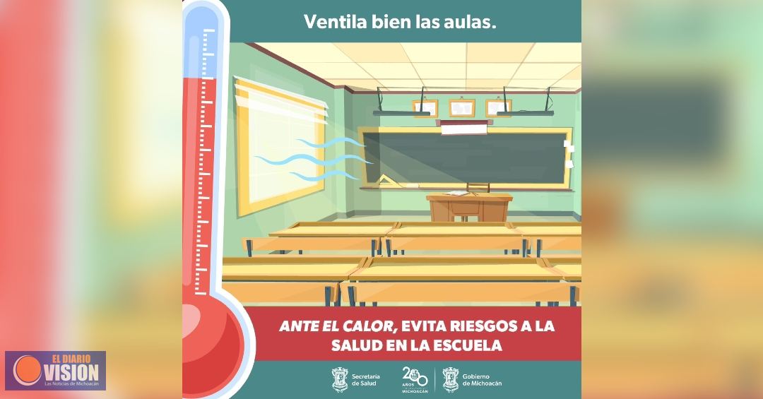 SSM recomienda evitar este horario para actividades al aire libre en escuelas