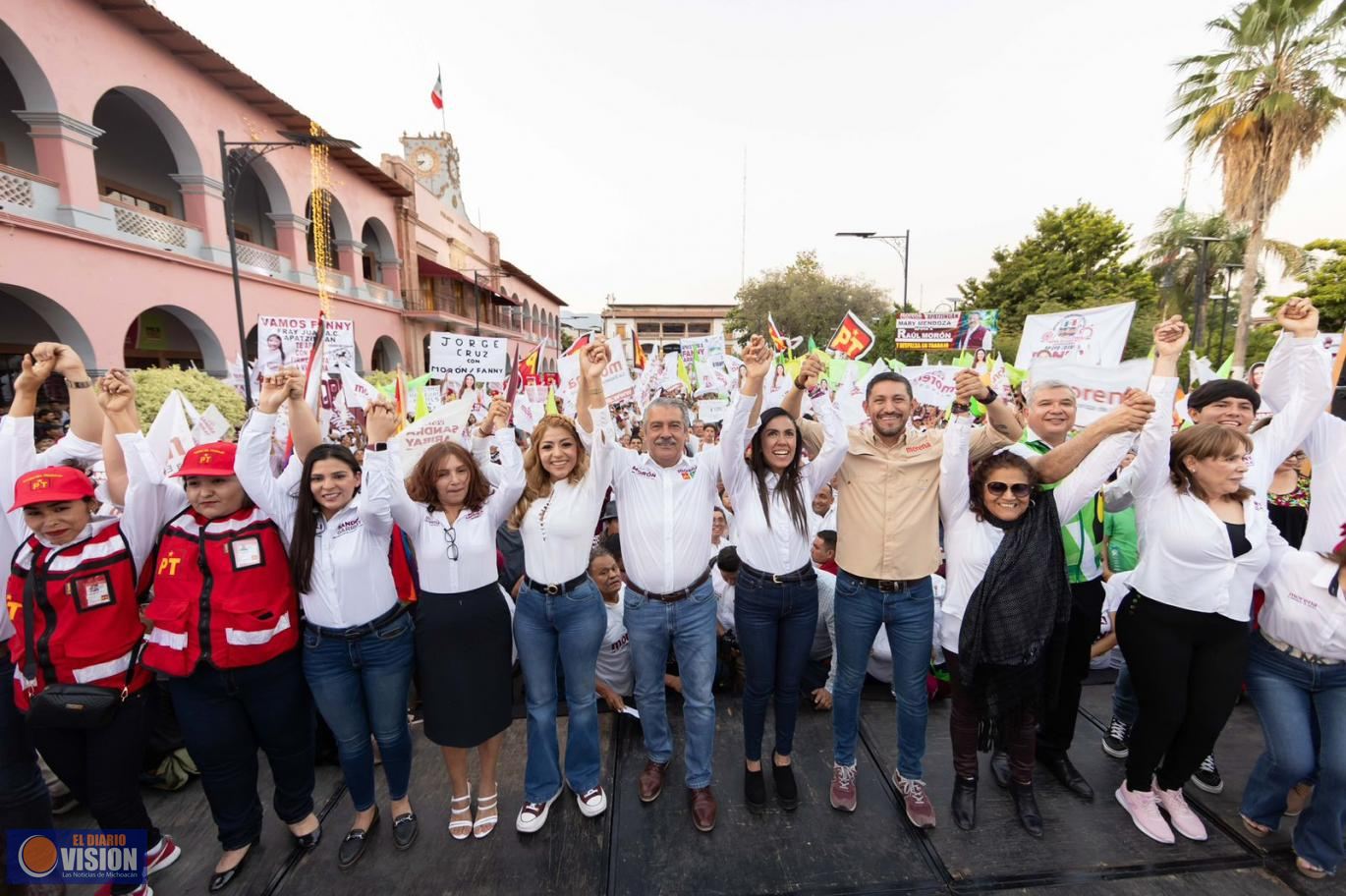 Anuncia Raúl Morón visita de Claudia Sheinbaum a Apatzingán en Mayo