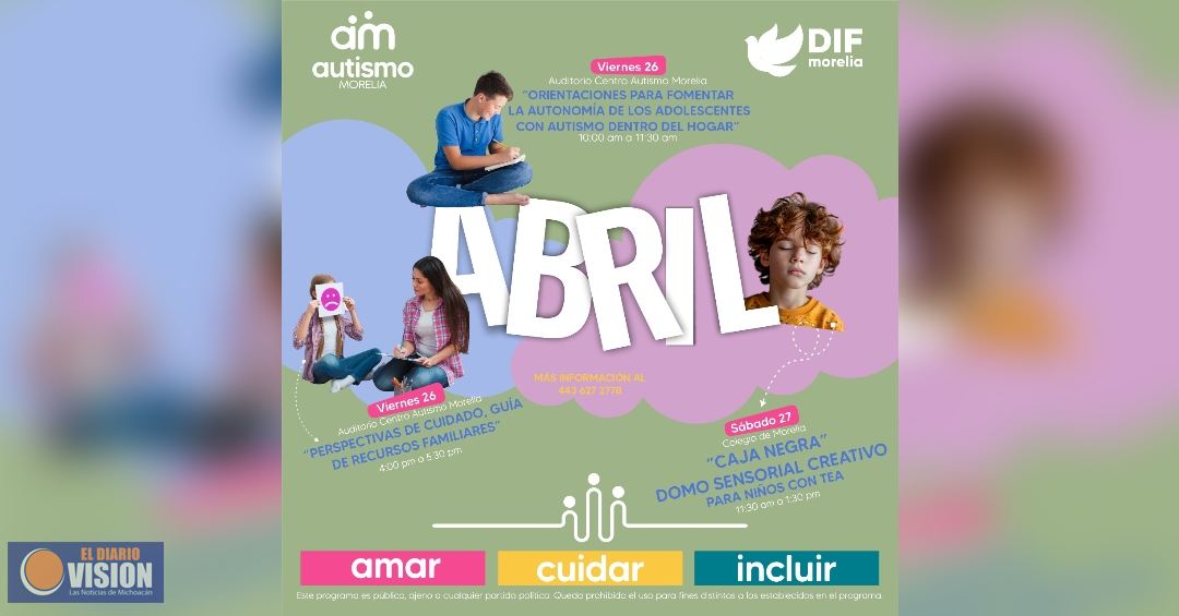 DIF Morelia invita a actividades “Creando Comunidad - Morelia incluyente