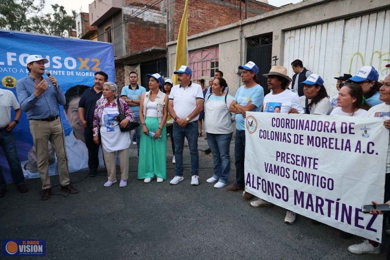 Vecinas y vecinos de la Felicitas del Río, Morelos y más, se suman a Alfonso