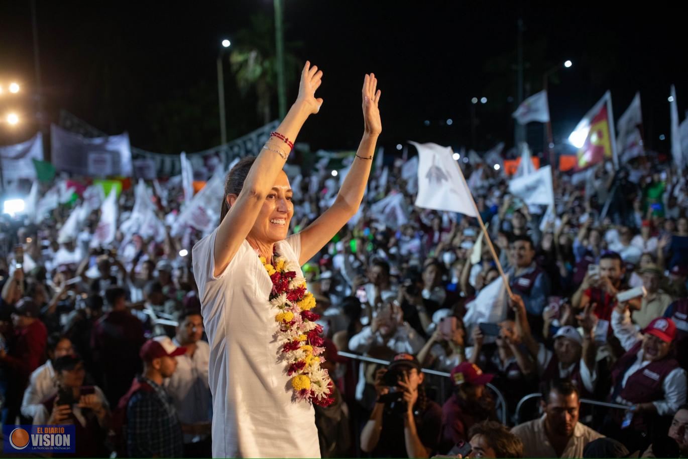 Ciudad a la altura del potencial de su puerto, compromete Claudia Sheinbaum en Lázaro Cárdenas