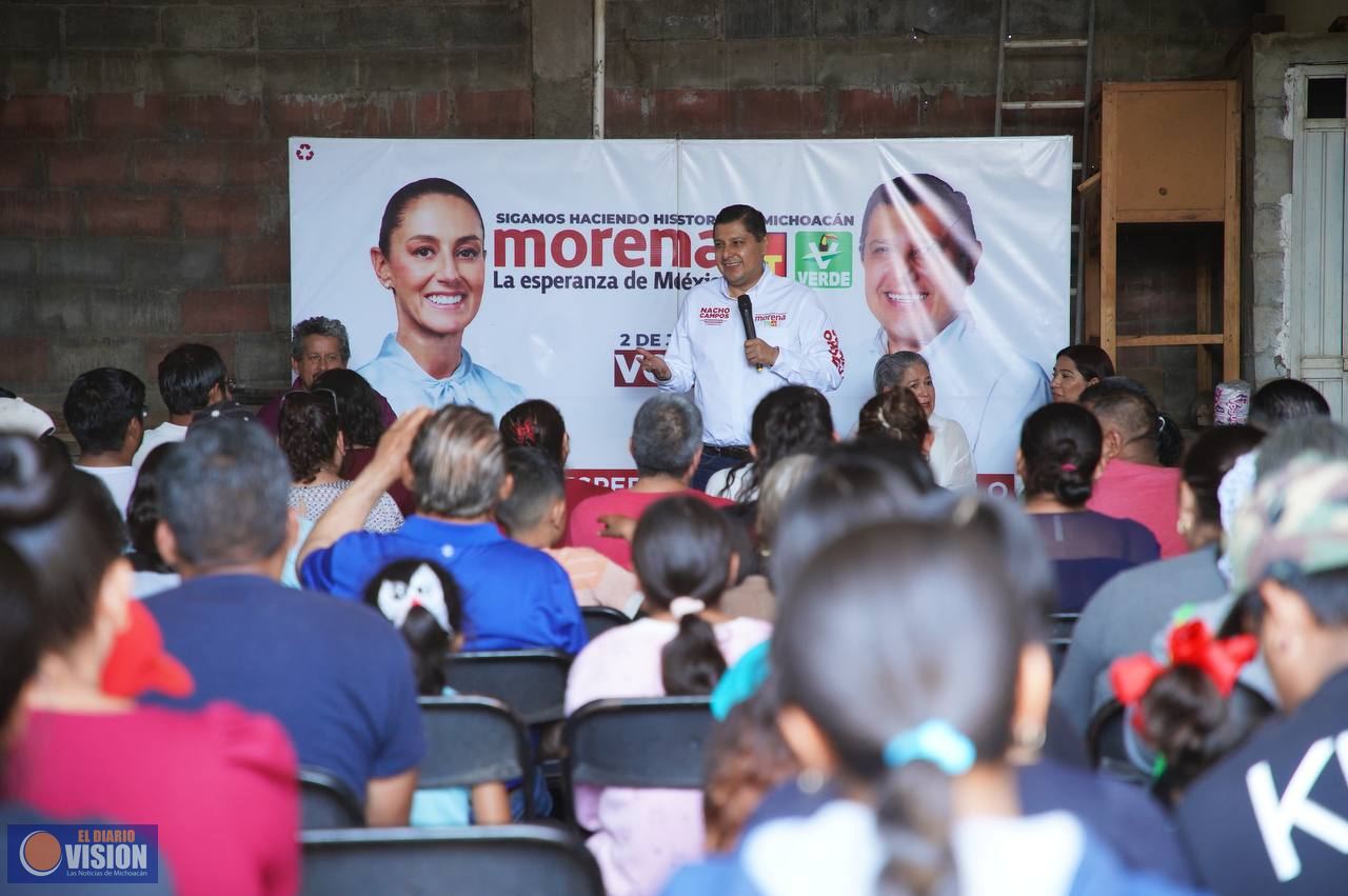 Somos gente de trabajo y vamos por amor a Uruapan: Nacho Campos 