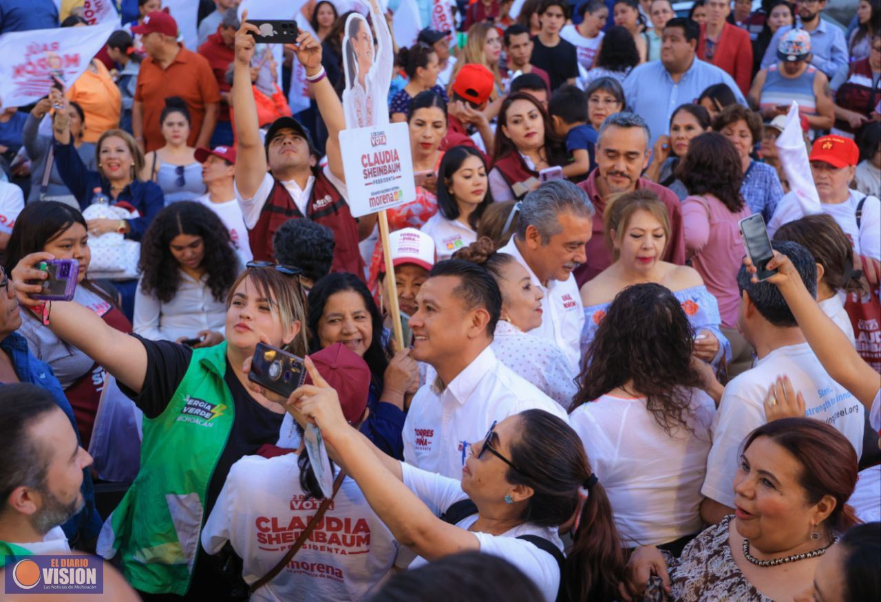 Promete Torres Piña acabar con brecha de desigualdad en el sur de Morelia