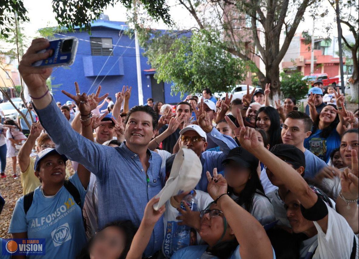 Comerciantes de Villa Universidad apoyan a Alfonso para que multiplique la seguridad en Morelia