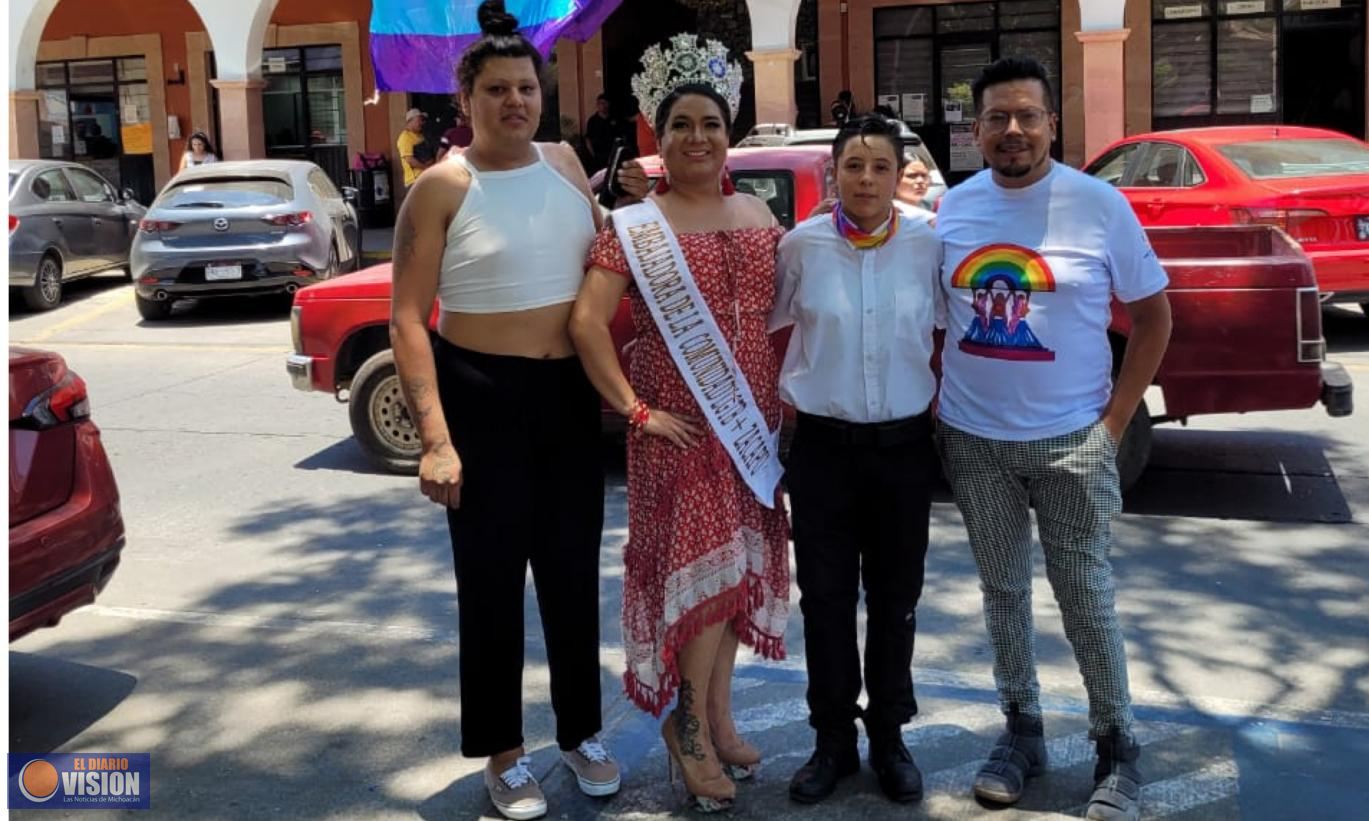 Ayuntamiento de Zacapu Conmemora el Día Internacional contra la Homofobia, Transfobia y Bifobia