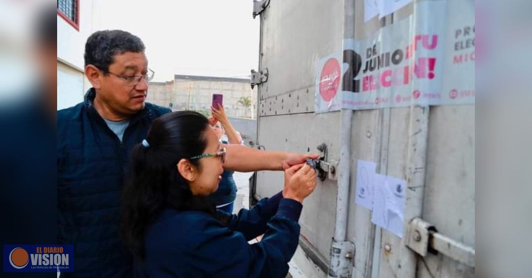 Instituto Electoral de Michoacán: llegan boletas electorales.