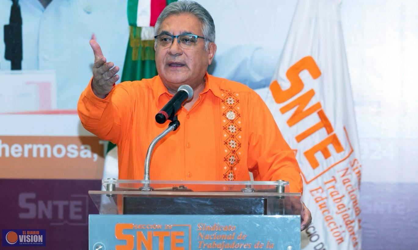 Confía SNTE en que con Sheinbaum continúen las mejoras para los docentes 