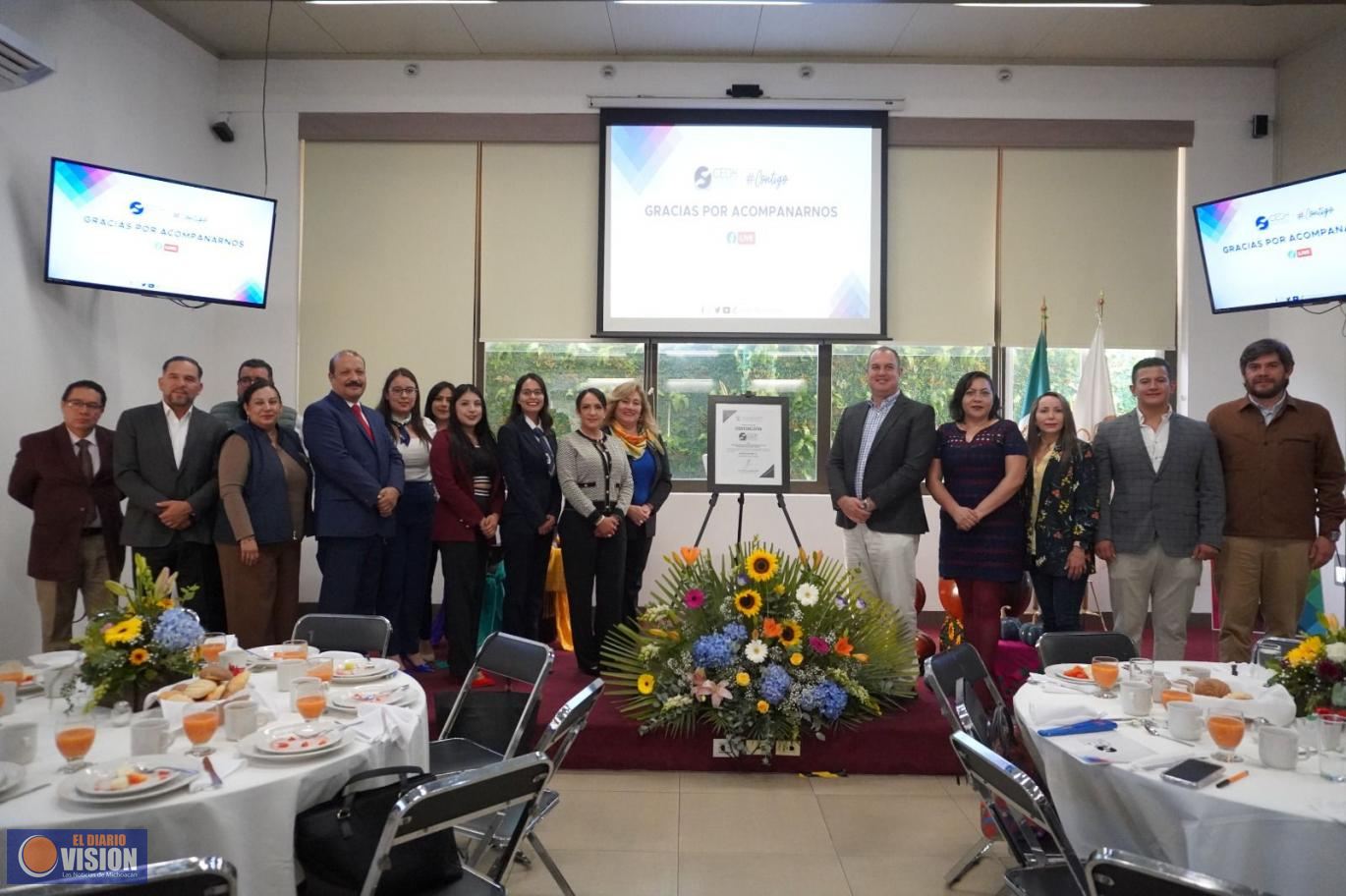 Por primera vez, se somete CEDH Michoacán a una evaluación externa, obtiene máxima calificación