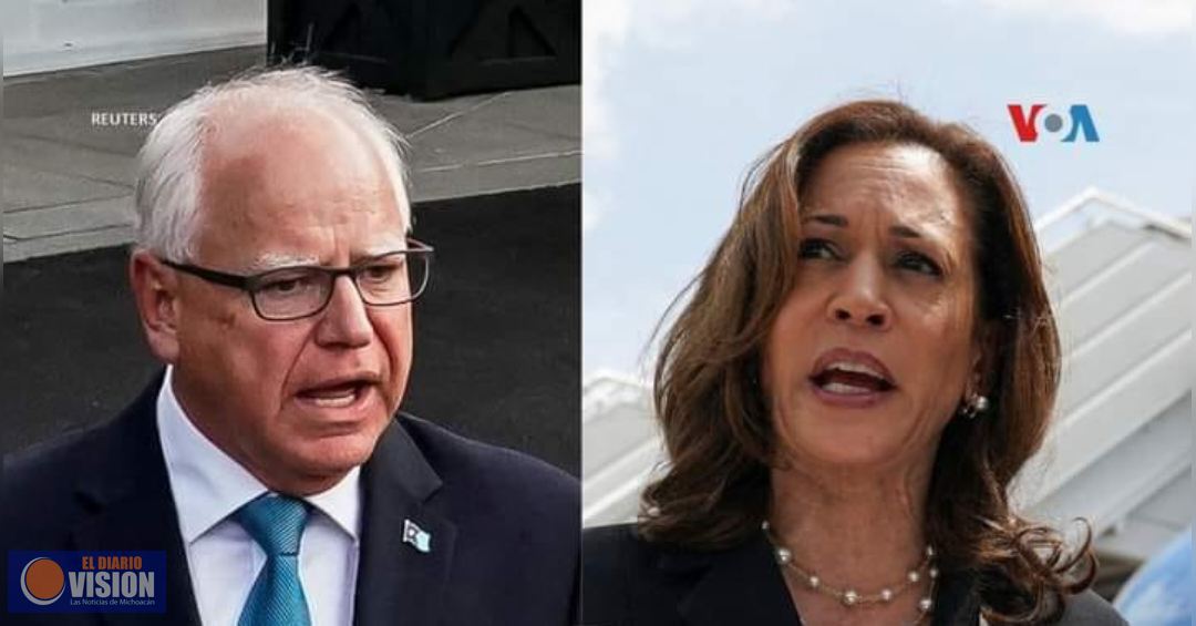Kamala Harris escoge a Tim Walz, como compañero de fórmula 