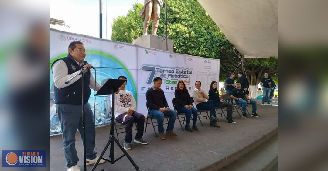 Estudiantes del Cecytem, compiten en torneo de robótica