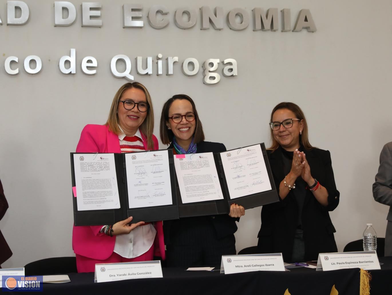 UMSNH y dependencias estatales estrechan vinculación a favor del desarrollo económico de las mujeres