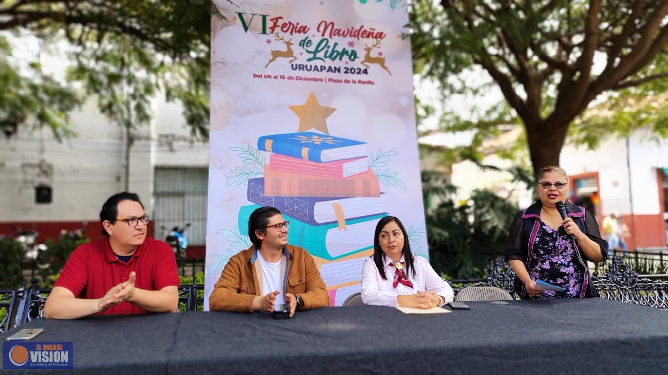 Bajo los mejores augurios, inauguran la Feria Navideña del Libro de Uruapan