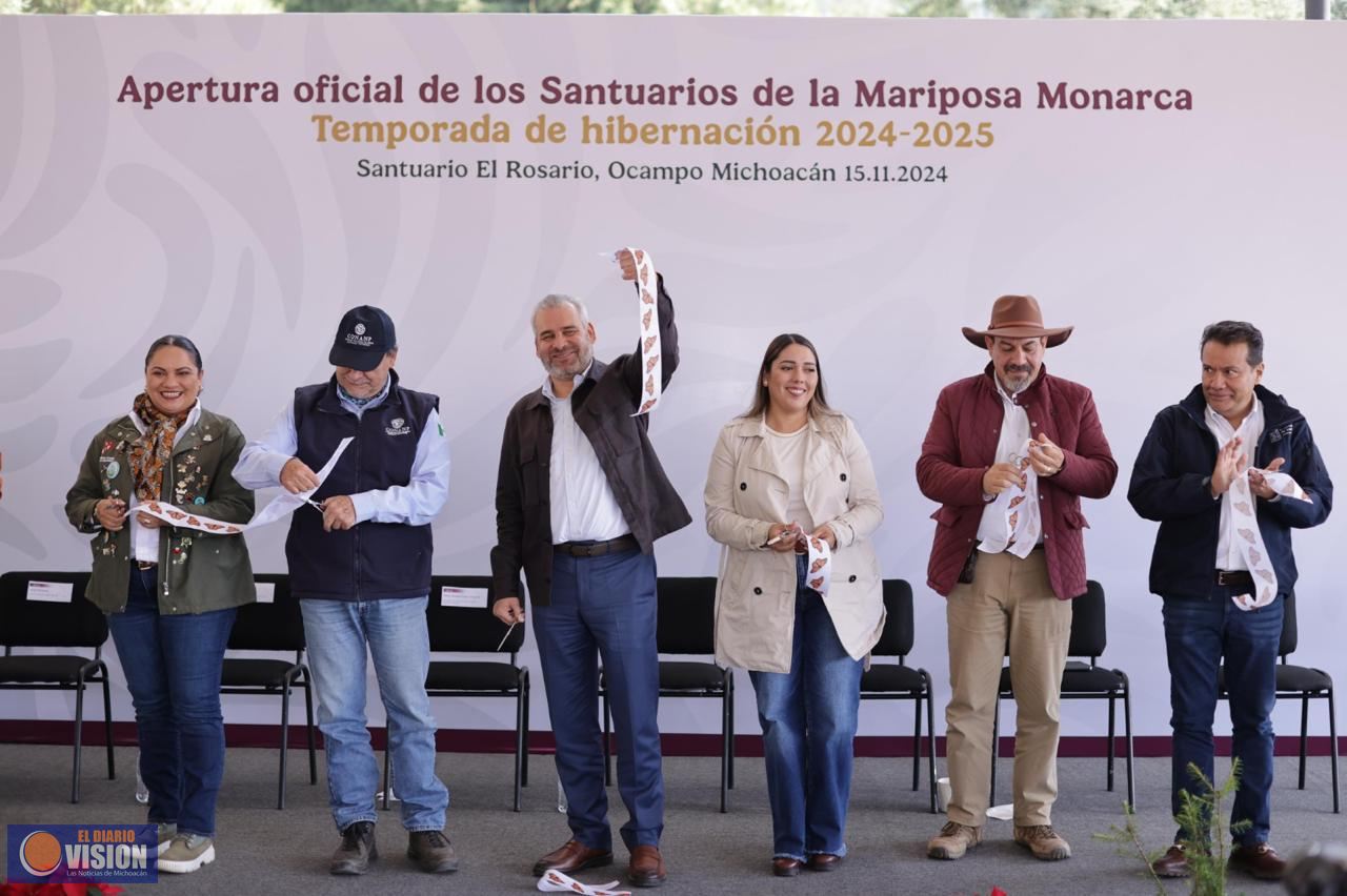 Michoacán celebra que EUA asuma responsabilidad del cuidado de la Monarca: Bedolla