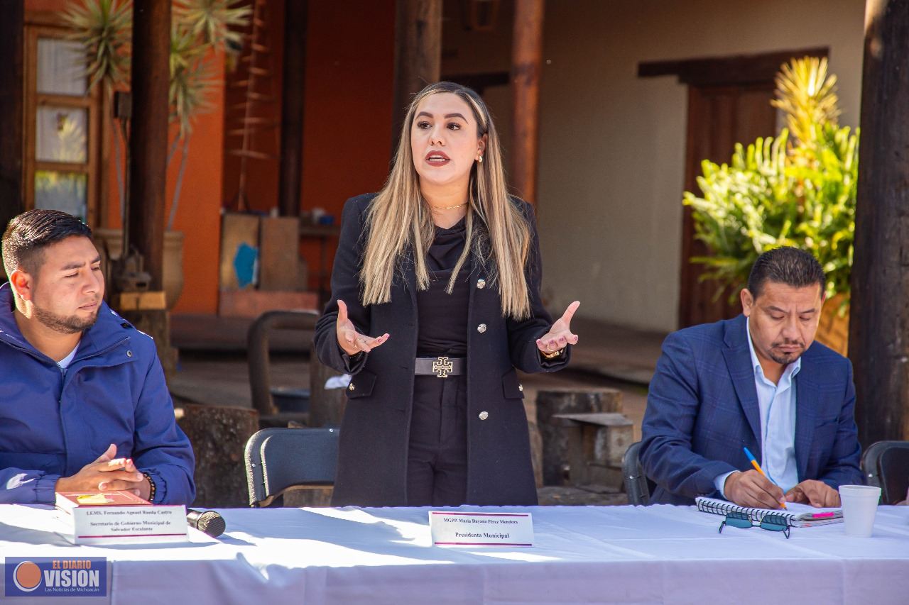 Reunión con el Gabinete de Gobierno Municipal de Salvador Escalante refuerza trabajo conjunto