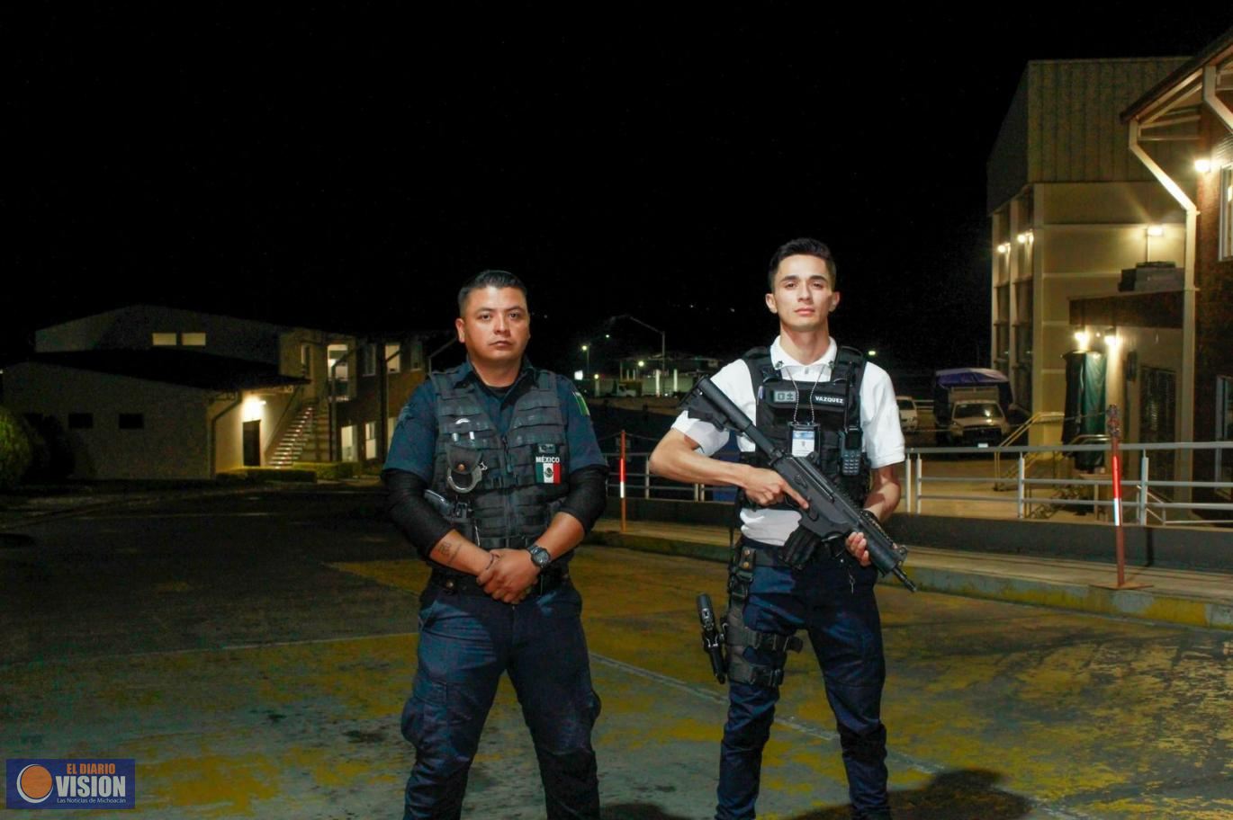 Policía Auxiliar vigila empacadoras de aguacate