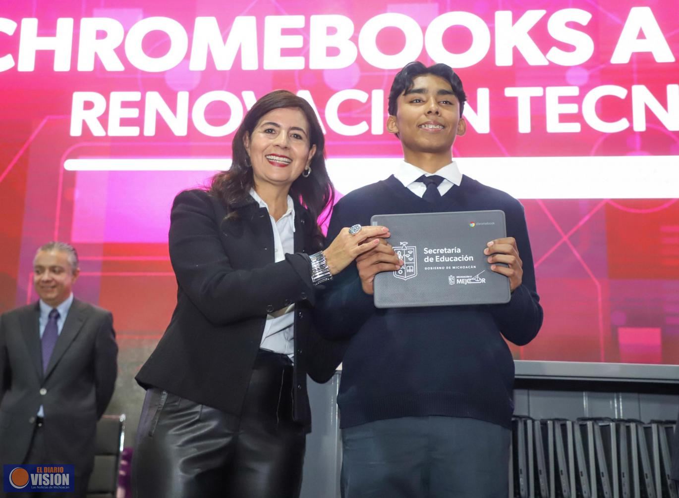 Michoacán da un gran paso en educación con tecnología: SEE