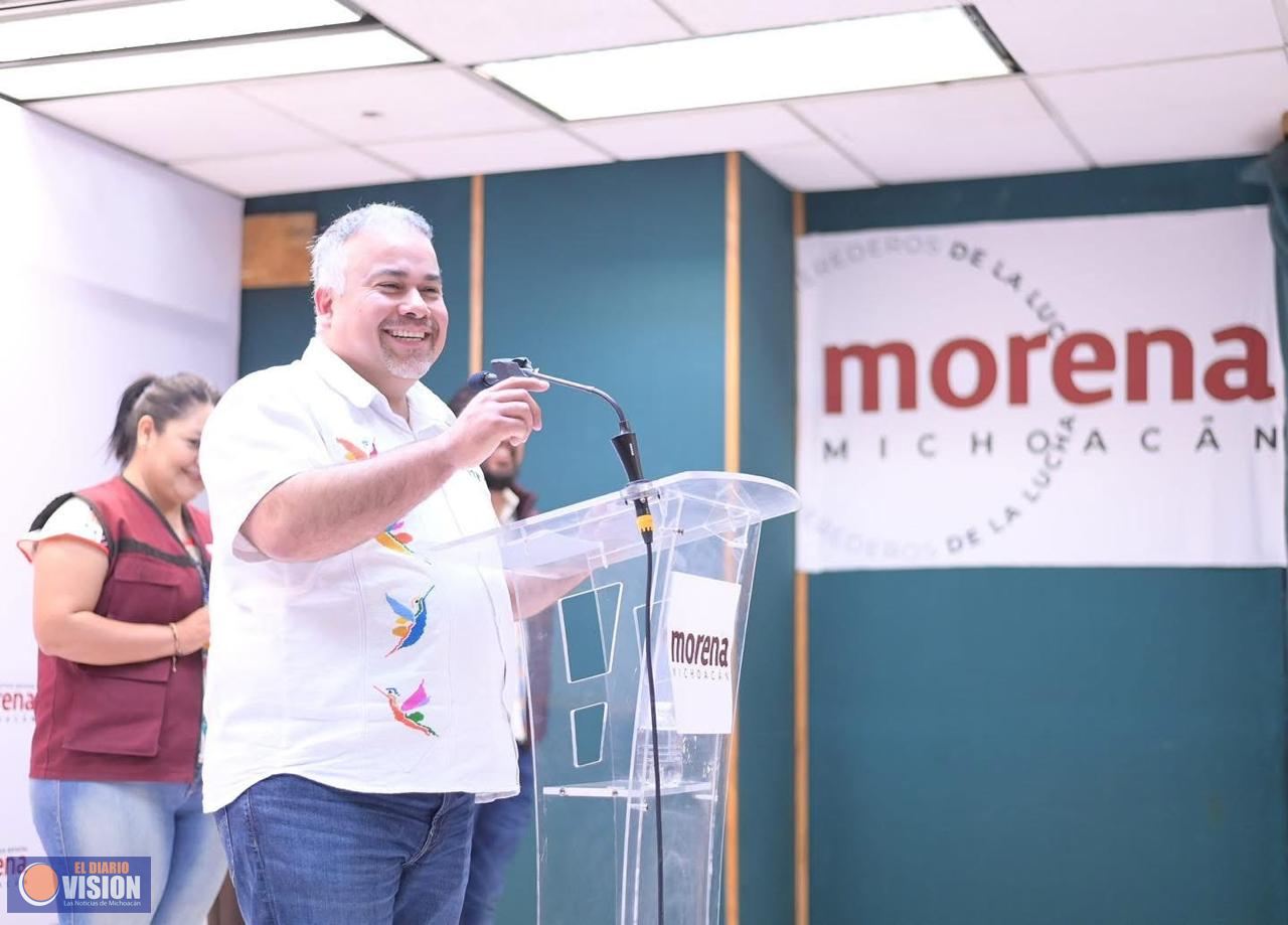 Morena Michoacán se prepara para arranque de afiliación masiva: Jesús Mora