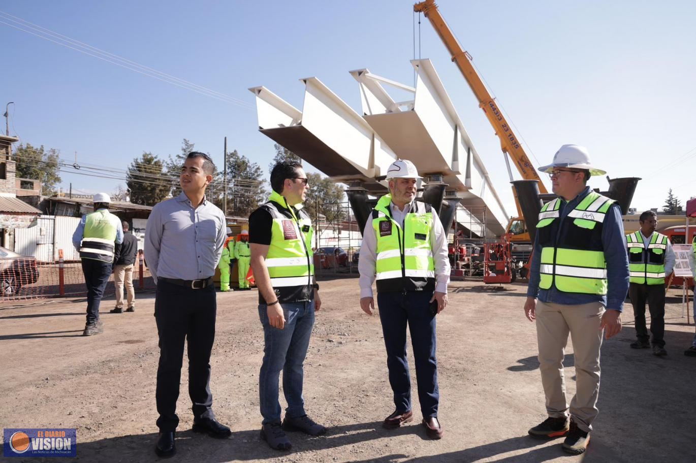 En abril quedará listo el paso superior de Villas del Pedregal: Bedolla