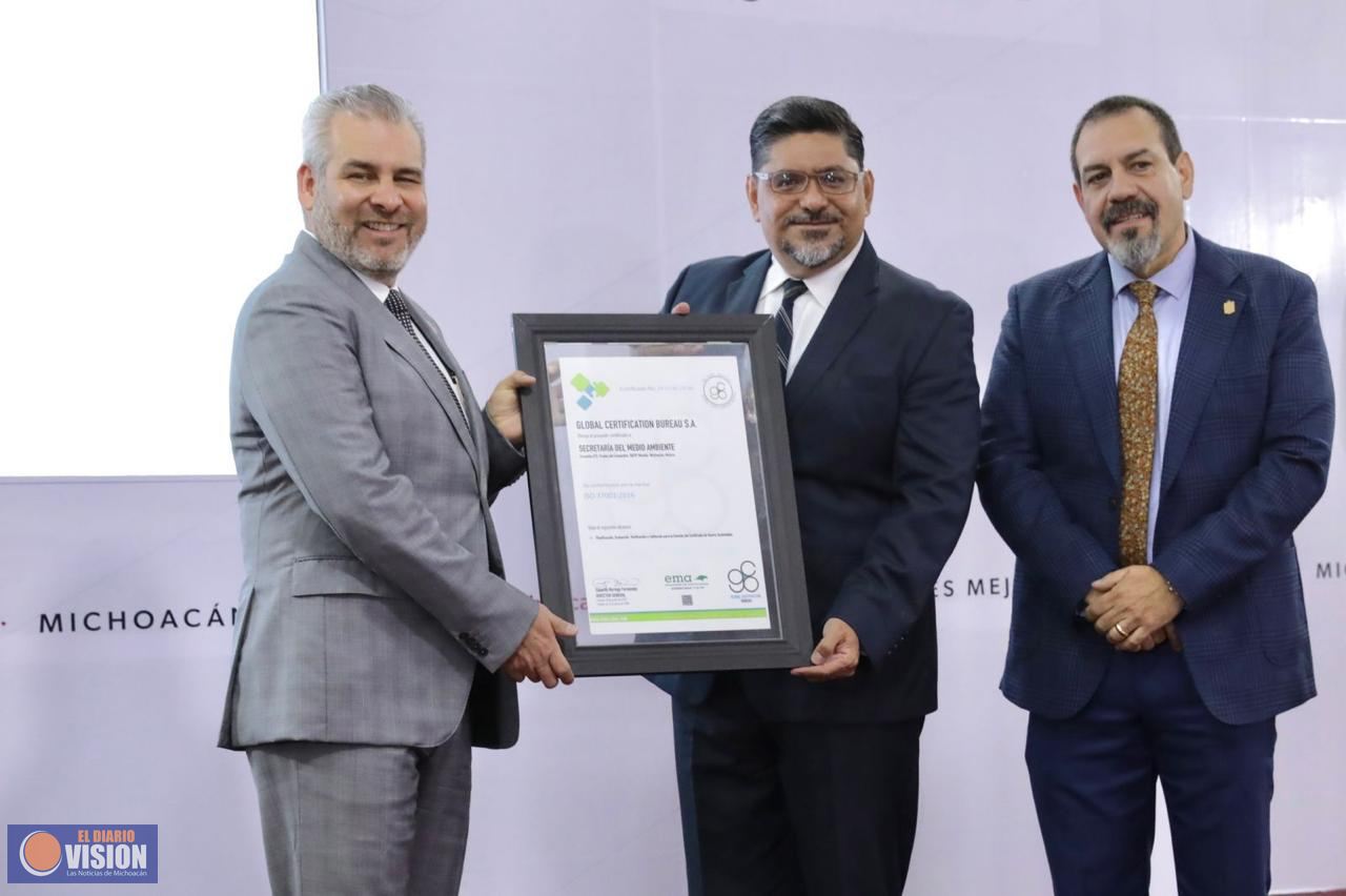 Exhorta Bedolla a APEAM y Udecam a certificarse en antideforestación