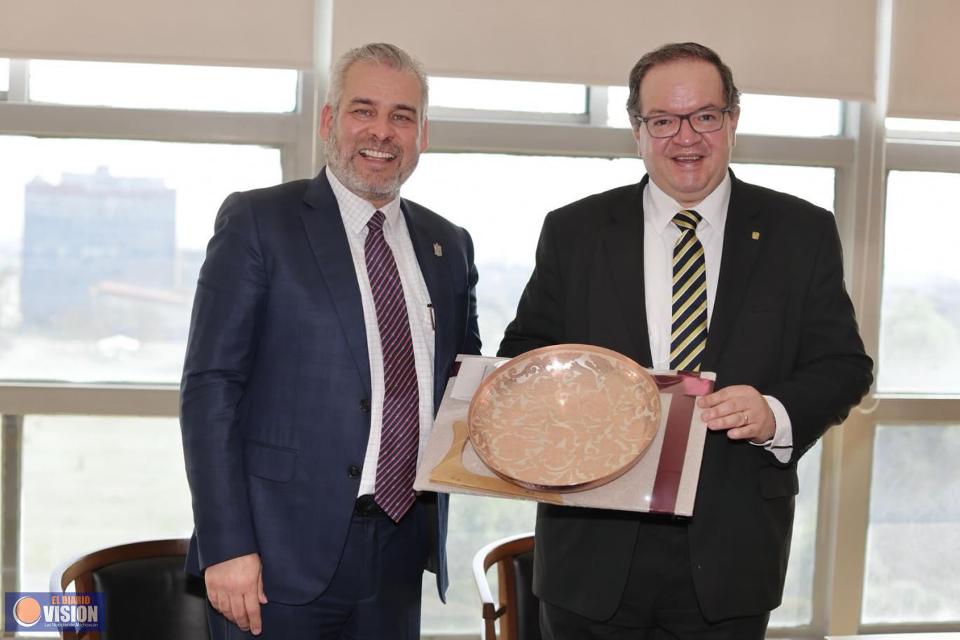Reafirman Bedolla y rector de la UNAM colaboración para el desarrollo