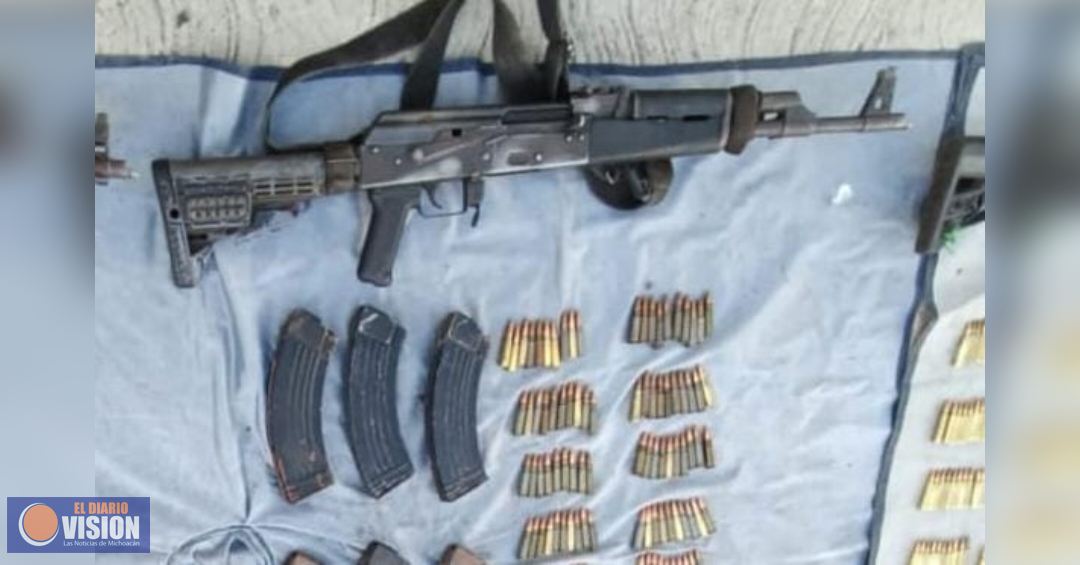 Asegurados en Apatzingán 3 presuntos integrantes de grupo criminal: SSP