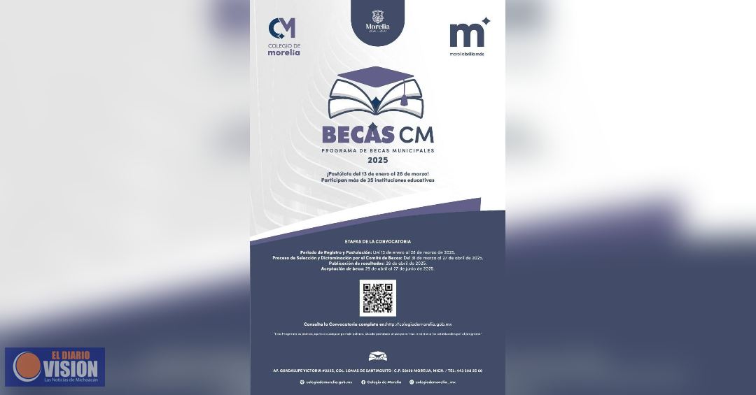 Becas del Colegio de Morelia apoyan titulaciones desde licenciaturas hasta doctorados