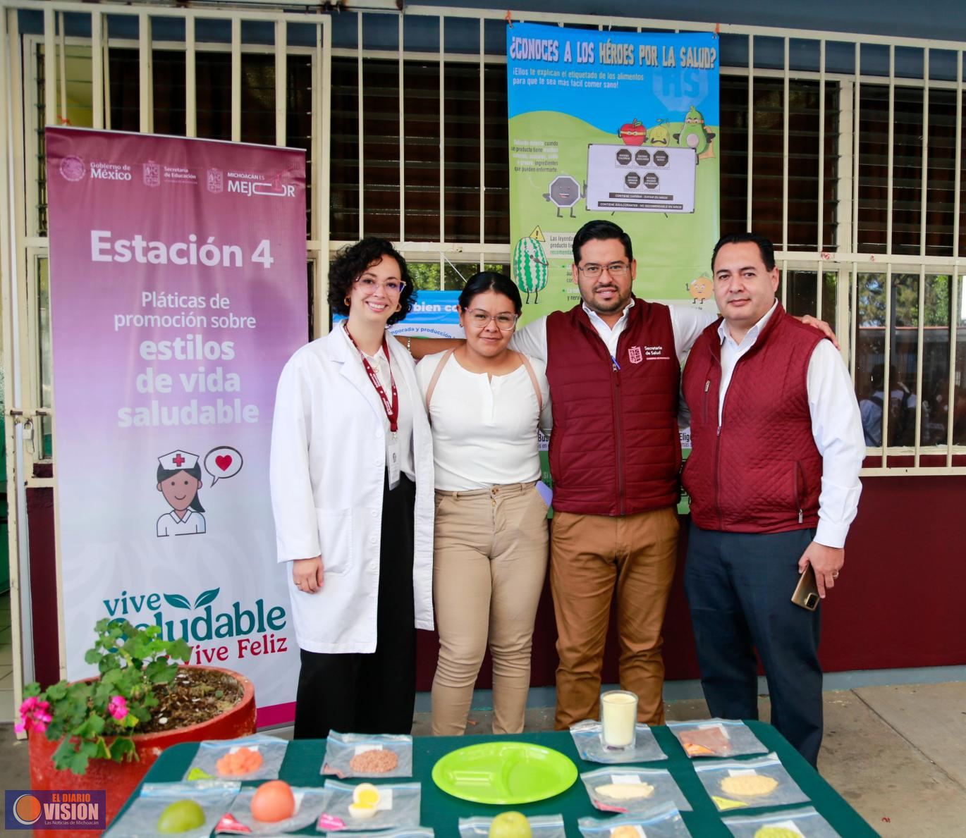 Brigadas “Vive saludable, vive feliz” recorren Michoacán para cuidar salud infantil: SEE