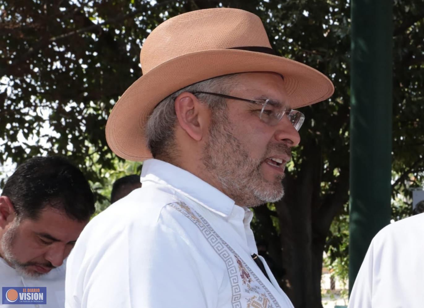 Conagua invertirá 80 mdp para tecnificar agua tratada de Morelia: Bedolla