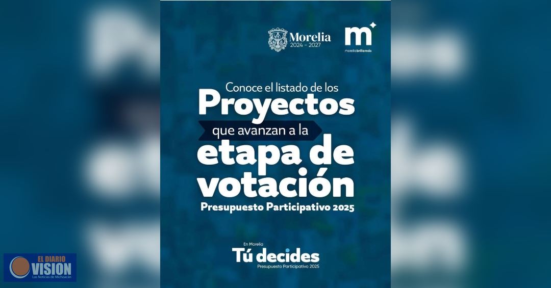 Gobierno de Morelia presenta proyectos aprobados del Presupuesto Participativo 2025
