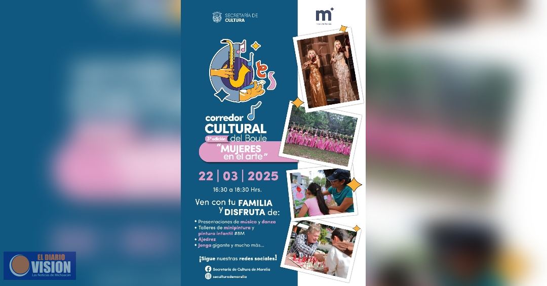 SeCultura Morelia invita al Corredor Cultural del Boule 