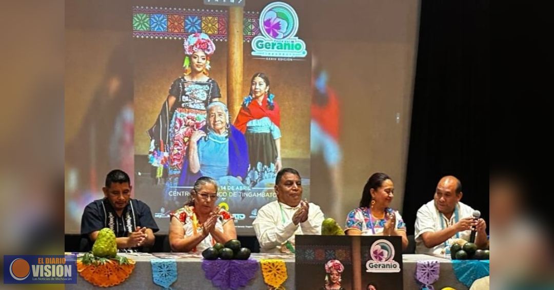Feria del Geranio de Tingambato reunirá a 46 floricultores