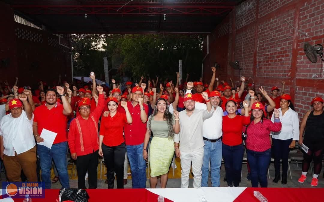 Impulsa Reyes Galindo trabajo territorial del PT en Michoacán a través de Congresos municipales